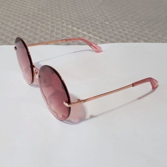 NWOT Kate Spade pink red glitter flower outline lens sunglasses - Picture 10 of 13
